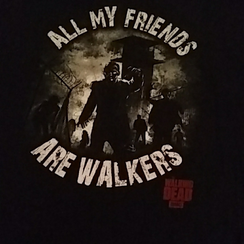 Walking Dead shirt 2XL All my friends are walkers